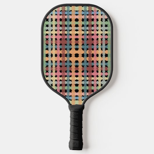 Pastel Pset Pattern Pickleball Paddle (Achterkant)