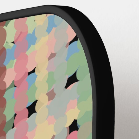 Pastel Pset Pattern Pickleball Paddle (Links Detail)