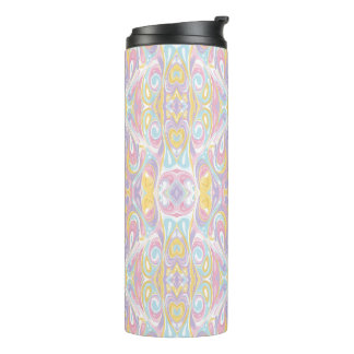 Pastel Psychedelic Pattern | Groovy Liquid Marble Thermosbeker