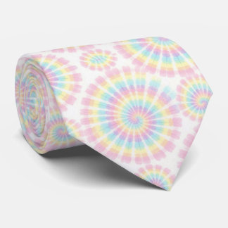 Pastel psychedelische tie-dye patroon stropdas