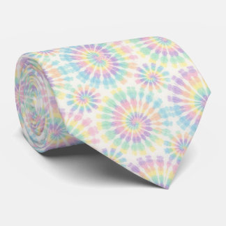 Pastel psychedelische tie-dye patroon stropdas