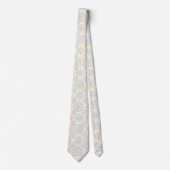 Pastel psychedelische tie-dye patroon stropdas (Voorkant)