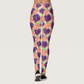 Pastel Puking Pumpkins middernacht Leggings (Achterkant)