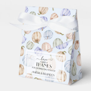 Pastel Pumpkins Blue Boy Baby shower Bedankdoosjes
