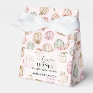 Pastel Pumpkins Pink Girl Baby shower Bedankdoosjes