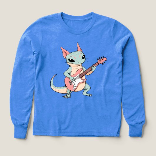Pastel Punk Rock Axolotl Guitar Player Soft Grunge (Motif recto)