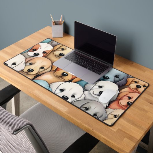 Pastel Puppies Doodle Fantaisiste (Bureau 2)