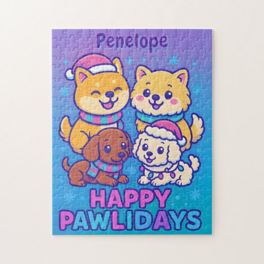 Pastel puppy's legpuzzel (Verticaal)