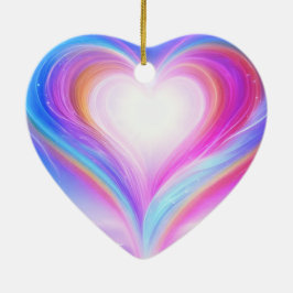 Pastel Purple + Blue on a Beautiful Valentine Tree Keramisch Ornament