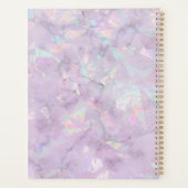 Pastel Purple Cryple Geode Nom du monogramme (Dos)
