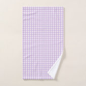 Pastel Purple En vichy Motif (Serviette à main)