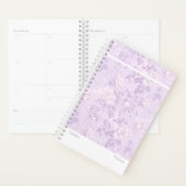 Pastel Purple Floral Small Planner (Devant avec enveloppe)
