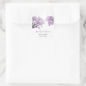 Pastel Purple Trees - Enregistrer les stickers Dat (Sac)