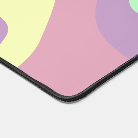 Pastel Purple Vert Abstrait Lignes Motif Slogan (Coin)