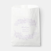 Pastel Purple Victorian Antique Classic Favor Bags