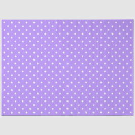 Pastel Purple With Irregular White Polka Dots Tissuepapier