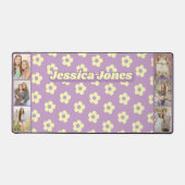 Pastel Purple Yellow Cute Daisy Nom Photo Collage (Recto)