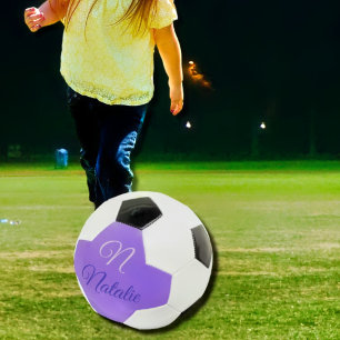 Pastel    Purplesolid, monogramma Voetbal
