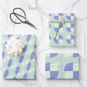 Pastel Purpliana 4-patroon Inpakpapier Vel