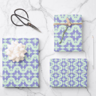 Pastel Purpliana 5 patroon Inpakpapier Vel