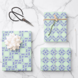 Pastel Purpliana 6 patroon Inpakpapier Vel