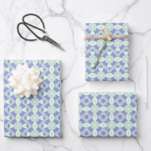 Pastel Purpliana 7 patroon Inpakpapier Vel