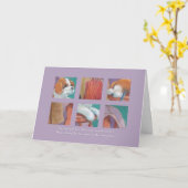 Pastel "Puzzle de chien" Carte d'amour et d'encour (Fleur jaune)