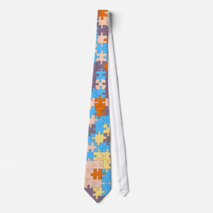 Pastel Puzzle Stropdas