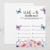Pastel quoi dans le sac jeu de Baby shower Carte (Devant / Derrière)