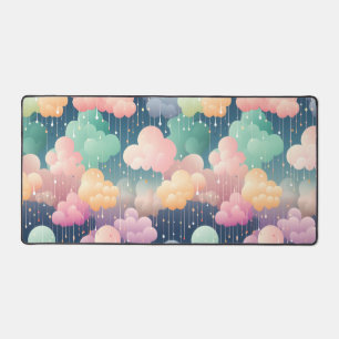 Pastel Rain Desk Mat