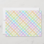 Pastel Rainbow 1er Invitation anniversaire (Dos)