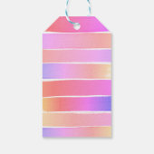 Pastel Rainbow Art Paint Party Birthday Dank u Cadeaulabel (Achterkant)