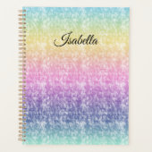 Pastel Rainbow avec nom de script ou votre texte (Devant)