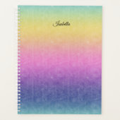 Pastel Rainbow avec nom de script ou votre texte (Devant)