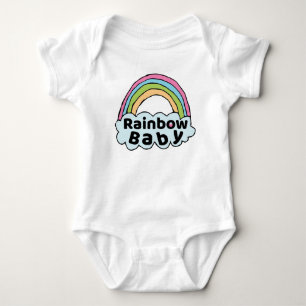 Pastel Rainbow Baby Birth Blessing Birth Mirakel Romper