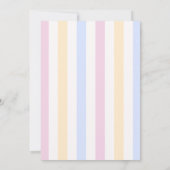 Pastel Rainbow Baby shower Invitation Cute Rainbow (Dos)