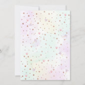 Pastel Rainbow Baby shower Mot Déambule Carte de j (Dos)