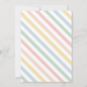 Pastel Rainbow Baby shower par Mail Invitation (Dos)