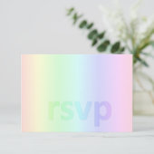 Pastel Rainbow Baby shower RSVP (Debout devant)