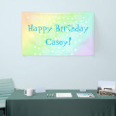Pastel Rainbow Birthday Banner (Beurs)