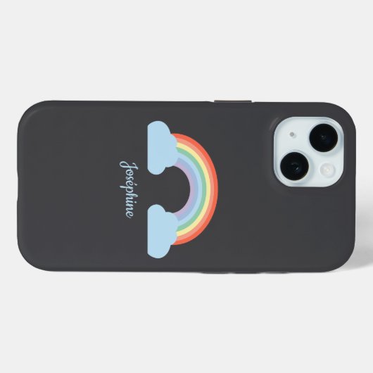 Pastel Rainbow Black Case-Mate iPhone Case (Achterkant (horizontaal))