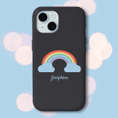 Pastel Rainbow Black Case-Mate iPhone Case