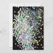 PASTEL RAINBOW BLACK GOLD WEDING KAART (Achterkant)