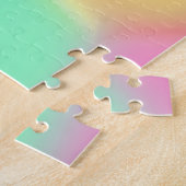 Pastel Rainbow Blobs Jigsaw Puzzle (Côté)