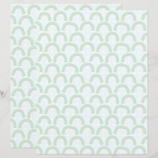 Pastel Rainbow Blue (Voorkant / Achterkant)