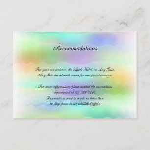 Pastel Rainbow Brides Gay Weddenschap Tussenvoegse Informatiekaartje