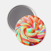 Pastel Rainbow Bubble Ocean Sea Anemone Art Magnet (Recto/Verso)