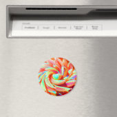 Pastel Rainbow Bubble Ocean Sea Anemone Art Magnet (In Situ (Lave-vaisselle))