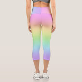Pastel Rainbow Capri Leggings (Verso)