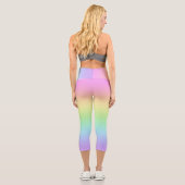Pastel Rainbow Capri Leggings (Verso)